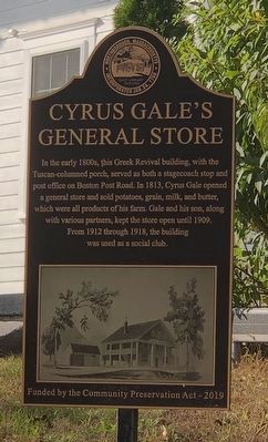 Cyrus Gale's General Store Marker image. Click for full size.