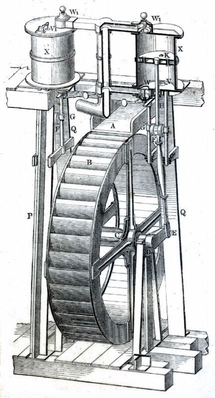 Overshot Wheel. Click for full size. Overshot Wheel image. Click for full size.
