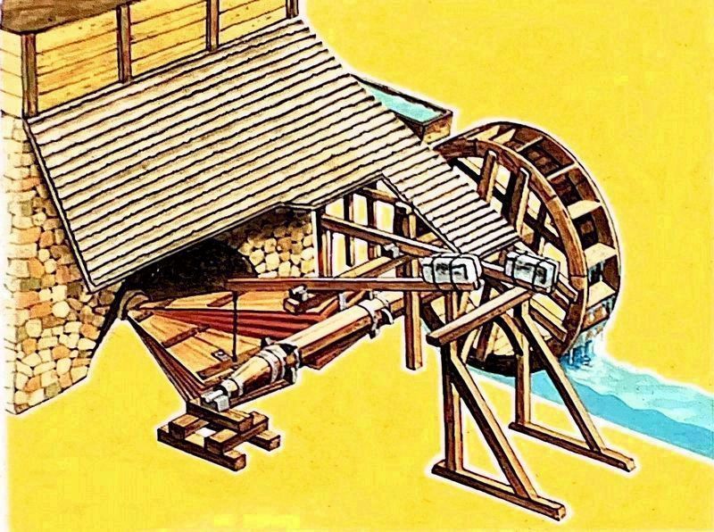 Overshot Wheel. Click for full size. Overshot Wheel image. Click for full size.