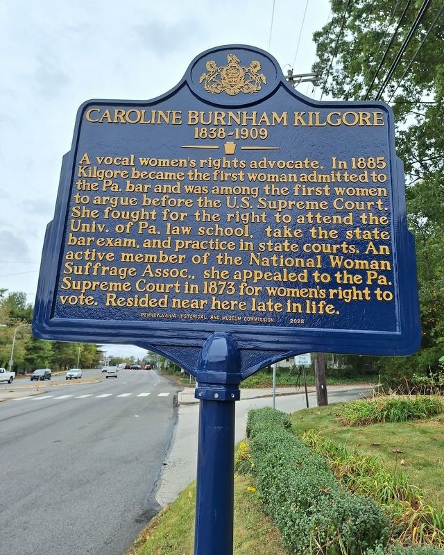 Caroline Burnham Kilgore Marker image. Click for full size.