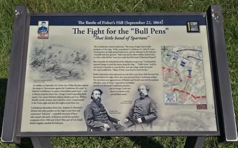 The Fight for the "Bull Pens" Marker. Click for full size. The Fight for the "Bull Pens" Marker image. Click for full size.