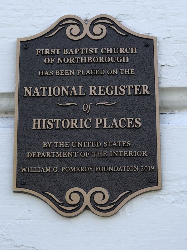 First Baptist Church of Northborough Marker image. Click for full size.