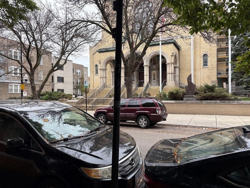 St. Nicholas Church front on Oakley Boulevard image. Click for full size.