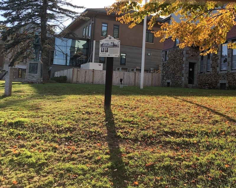 Marlborough's Carnegie Library Marker image. Click for full size.