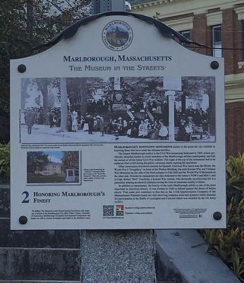 Honoring Marlborough's Finest Marker image. Click for full size.