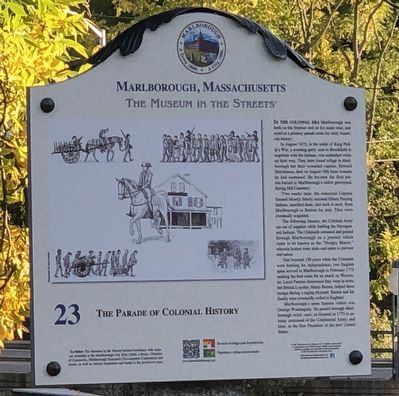 The Parade of Colonial History Marker. Click for full size. The Parade of Colonial History Marker image. Click for full size.