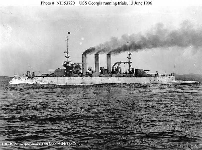 U.S.S. Georgia. Click for full size. U.S.S. Georgia image. Click for full size.