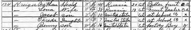 Benjamin Kreiger Family Record. Click for full size. Benjamin Kreiger Family Record image. Click for full size.