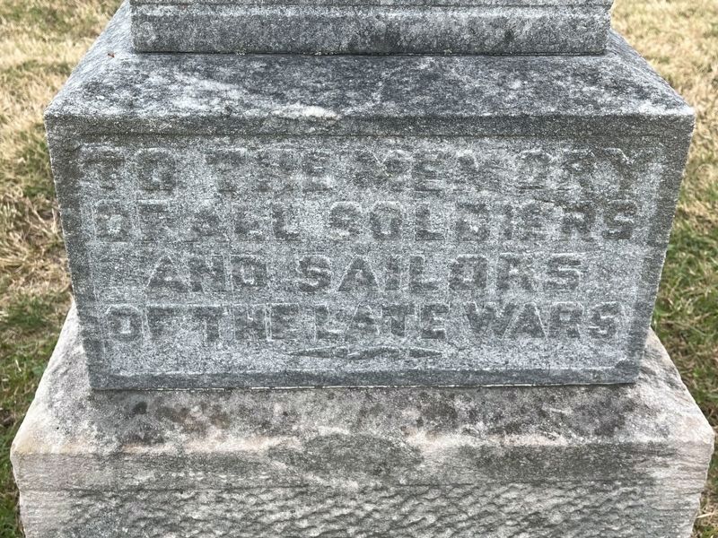 To The Memory Soldiers And Sailors. Click for full size. To The Memory Soldiers And Sailors image. Click for full size.