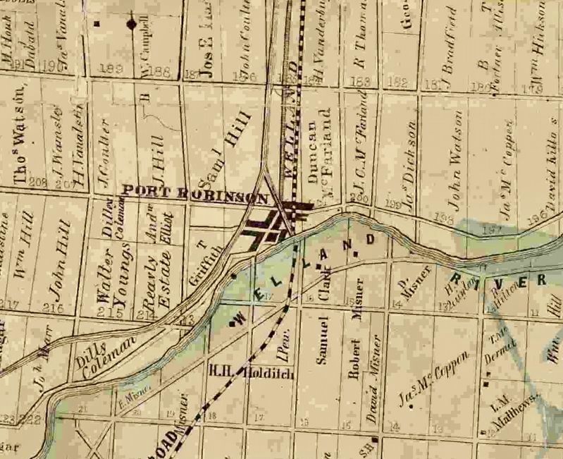 Port Robinson in 1862. Click for full size. Port Robinson in 1862 image. Click for full size.
