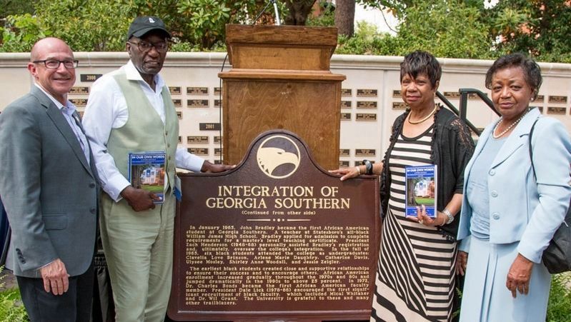 BRAVE WARRIORS: Ulysee Mosley and Jesse Zeigler Carter were on hand for unveiling the marker.. Click for more information. BRAVE WARRIORS: Ulysee Mosley and Jesse Zeigler Carter were on hand for unveiling the marker. image. Click for more information.