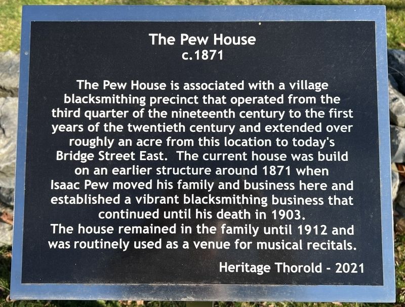 The Pew House Marker image. Click for full size.