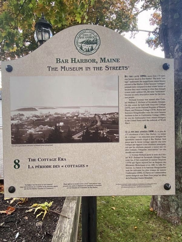 The Cottage Era Marker. Click for full size. The Cottage Era Marker image. Click for full size.