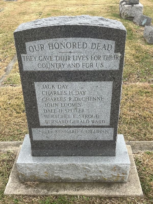 Our Honored Dead Marker. Click for full size. Our Honored Dead Marker image. Click for full size.
