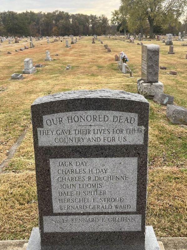 Our Honored Dead Marker. Click for full size. Our Honored Dead Marker image. Click for full size.