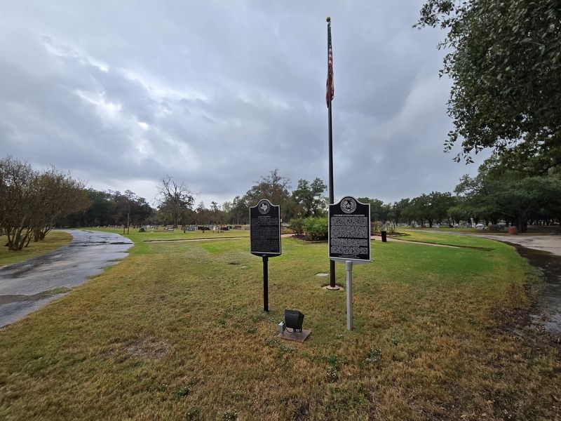 College Station Cemetery Marker. Click for full size. College Station Cemetery Marker image. Click for full size.