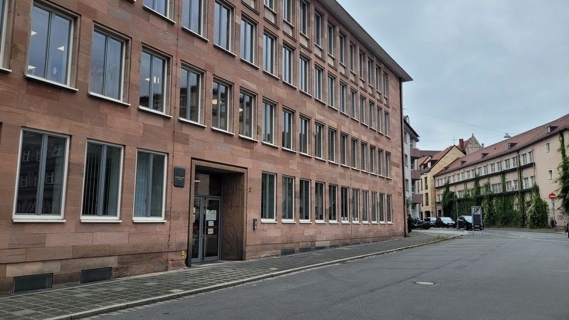 The view of the building and marker from the street. Click for full size. The view of the building and marker from the street image. Click for full size.