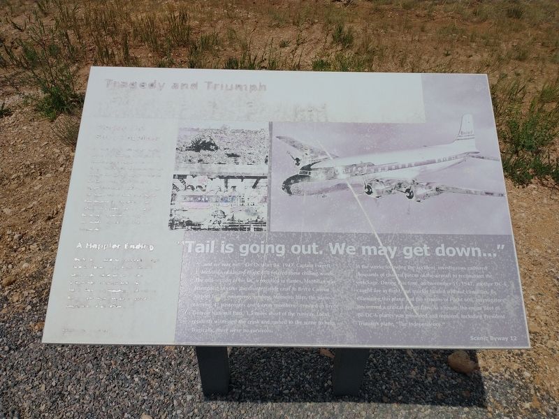 Tragedy and Triumph Marker. Click for full size. Tragedy and Triumph Marker image. Click for full size.