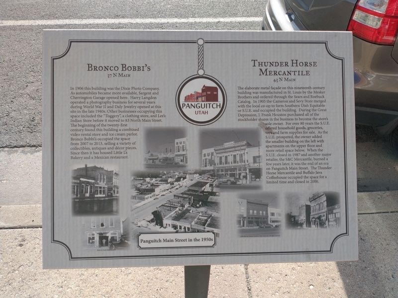 Bronco Bobbi�s / Thunder Horse Mercantile Marker image. Click for full size.