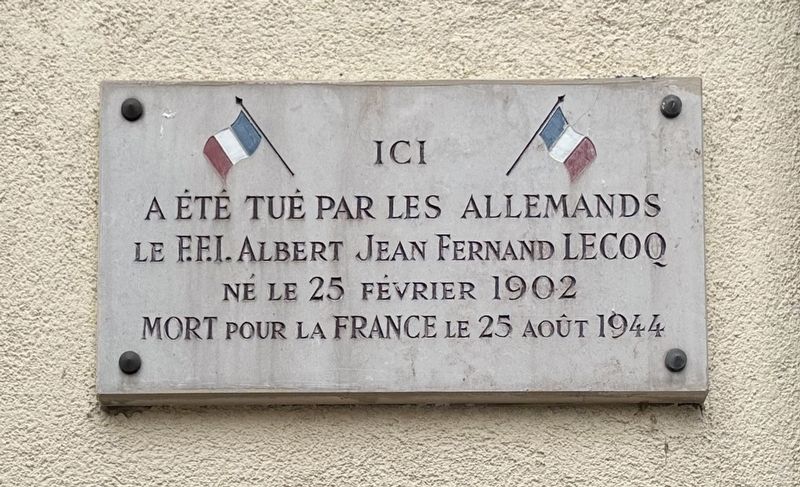 Albert Jean Fernand Lecoq Marker image. Click for full size.