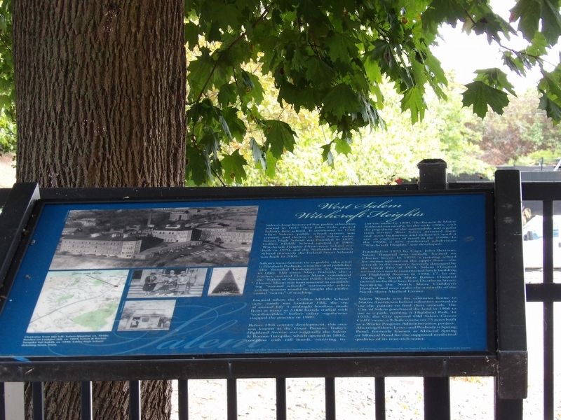West Salem Witchcraft Heights Marker. Click for full size. West Salem Witchcraft Heights Marker image. Click for full size.