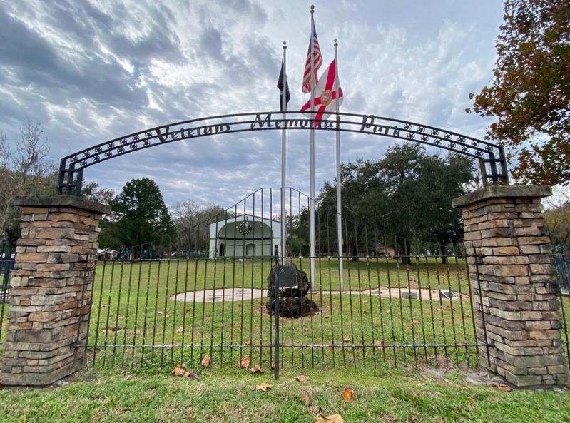 Veterans Park and Bandshell Marker image. Click for full size.