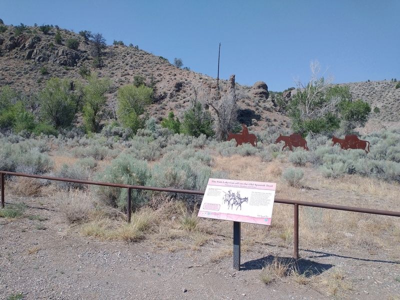 The Fish Lake Cut-off on the Old Spanish Trail Marker image. Click for full size.