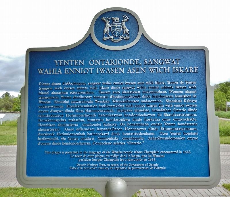 Champlain in Ontario, 1615 � Wendat image. Click for full size.