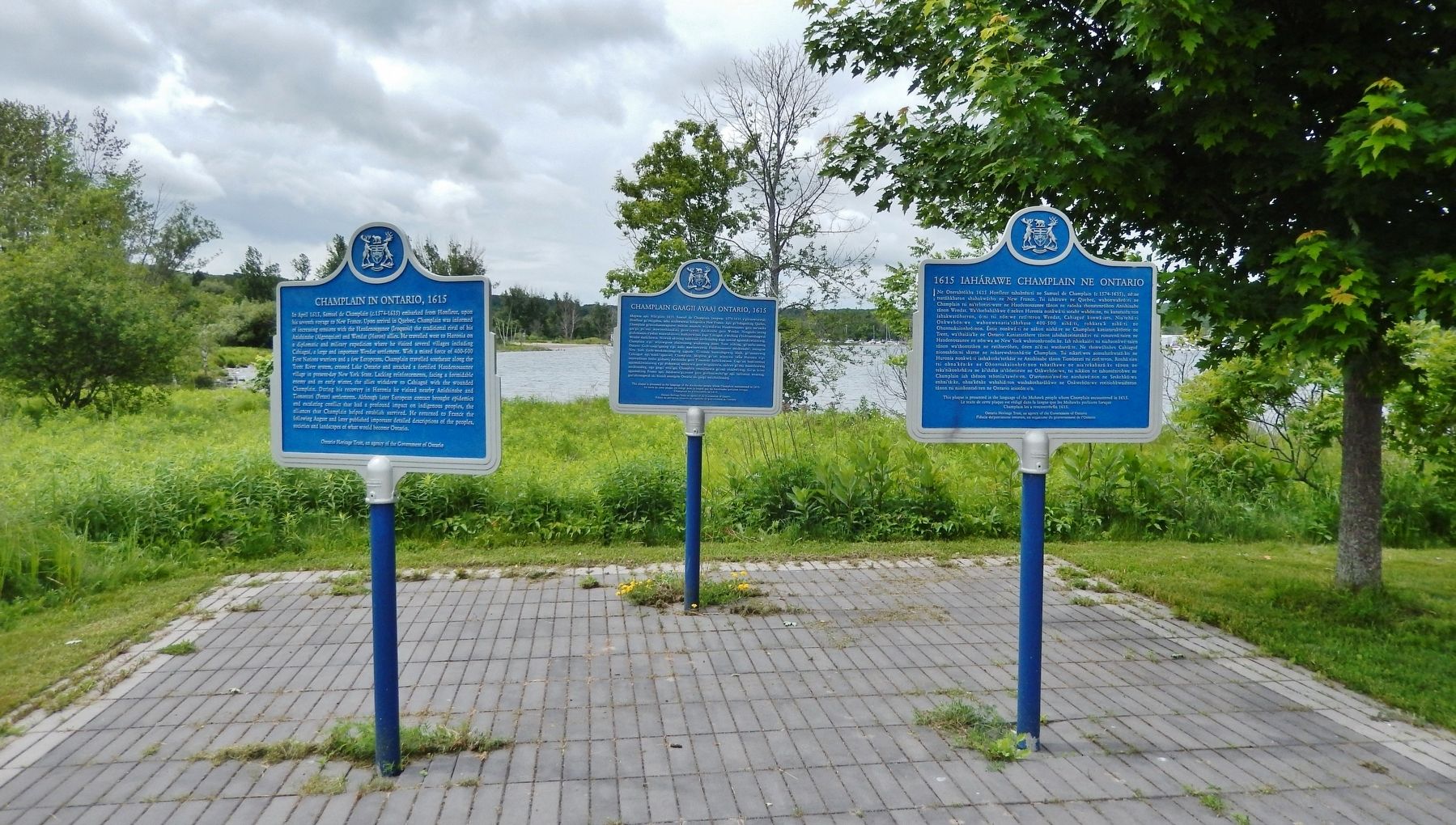 Champlain in Ontario, 1615 image. Click for full size.