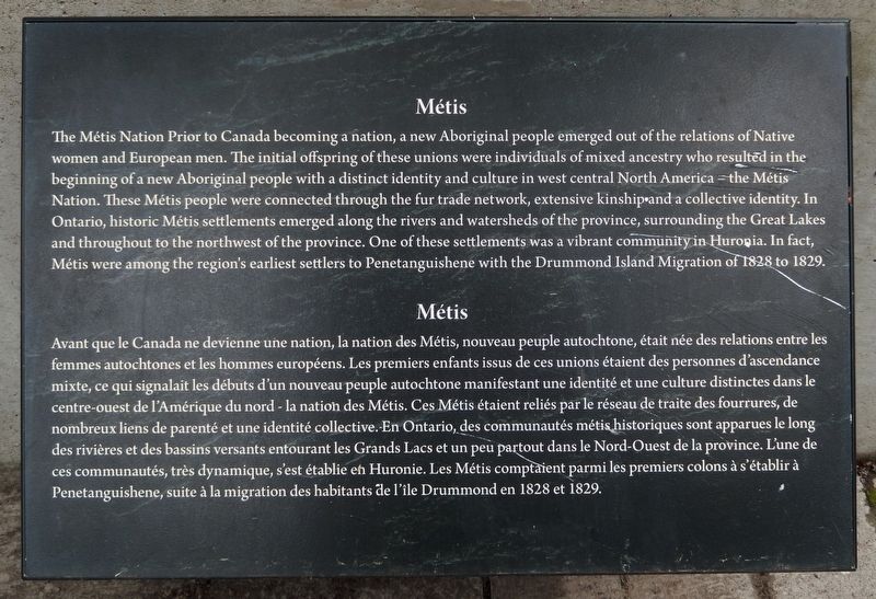 M�tis Marker image. Click for full size.