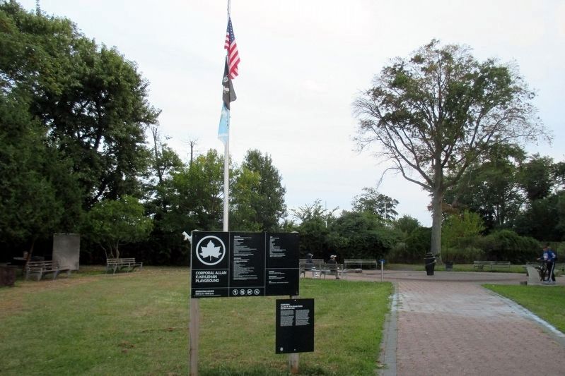 Corporal Allan F. Kivlehan Park. Click for full size. Corporal Allan F. Kivlehan Park image. Click for full size.