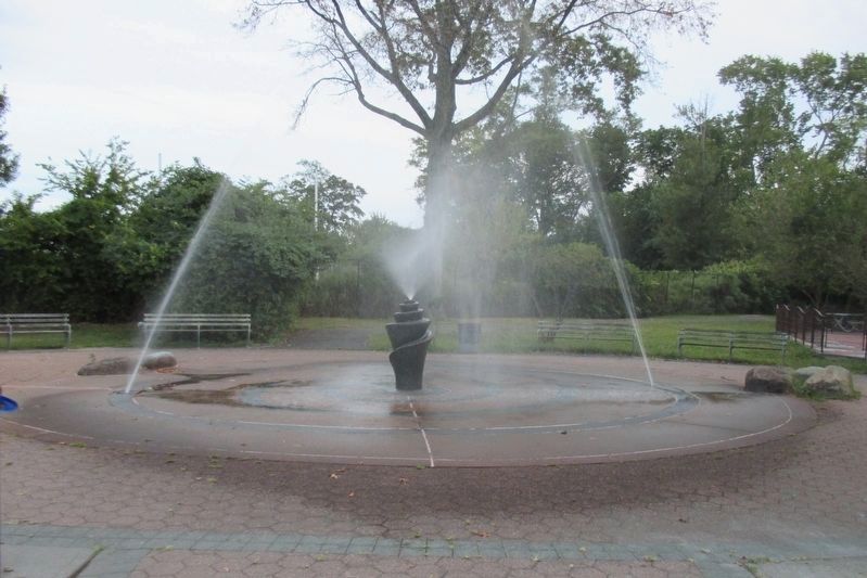 Corporal Allan F. Kivlehan Park fountain. Click for full size. Corporal Allan F. Kivlehan Park fountain image. Click for full size.