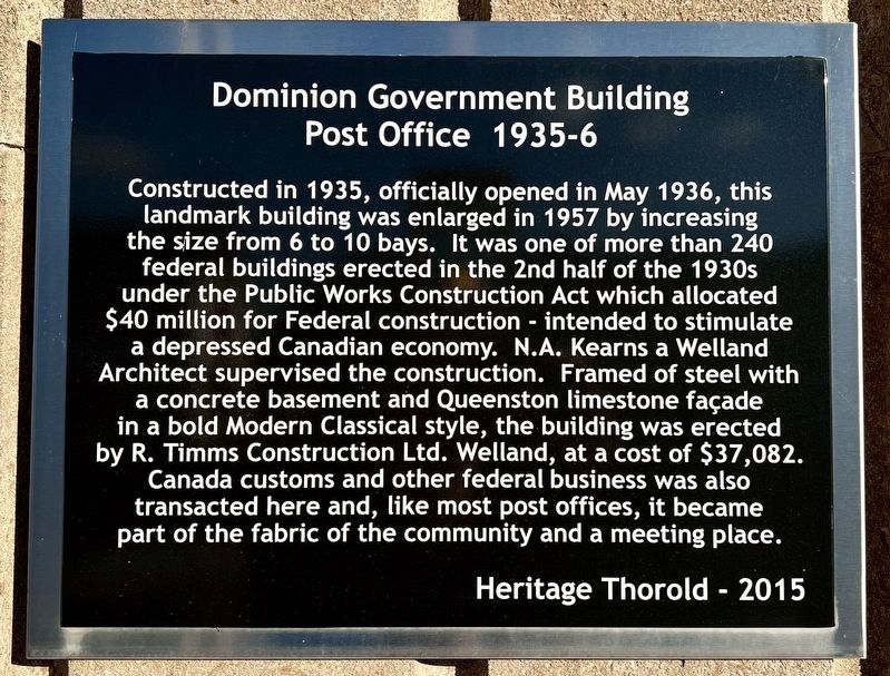 Dominion Government Building Marker. Click for full size. Dominion Government Building Marker image. Click for full size.