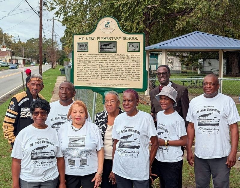 Mt Nebo (Rosenwald) Elementary School Marker. Click for full size. Mt Nebo (Rosenwald) Elementary School Marker image. Click for full size.
