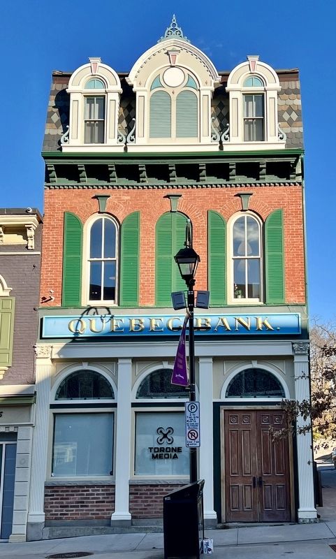 Former Quebec Bank building image. Click for full size.