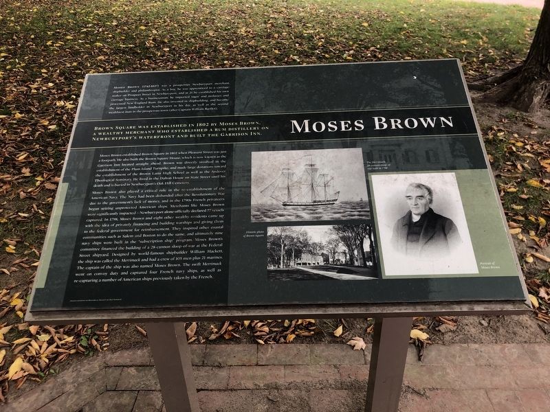 Moses Brown Marker image. Click for full size.