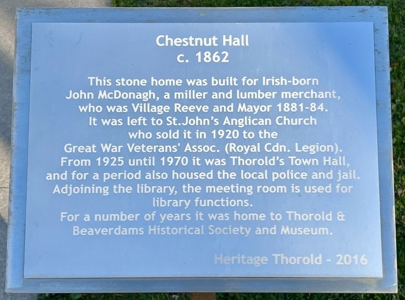 Chestnut Hall Marker image. Click for full size.