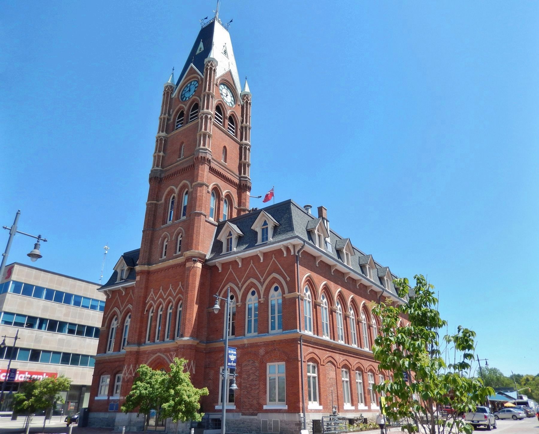 Belleville City Hall (<i>southwest elevation</i>). Click for full size. Belleville City Hall (<i>southwest elevation</i>) image. Click for full size.