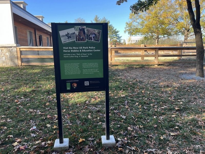 Visit the New US Park Police Horse Stables & Education Center Marker image. Click for full size.