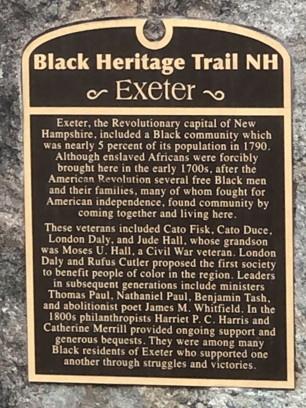 Exeter Marker image. Click for full size.