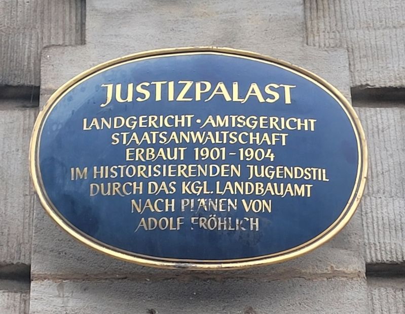 Justizpalast / Palace of Justice Marker image. Click for full size.