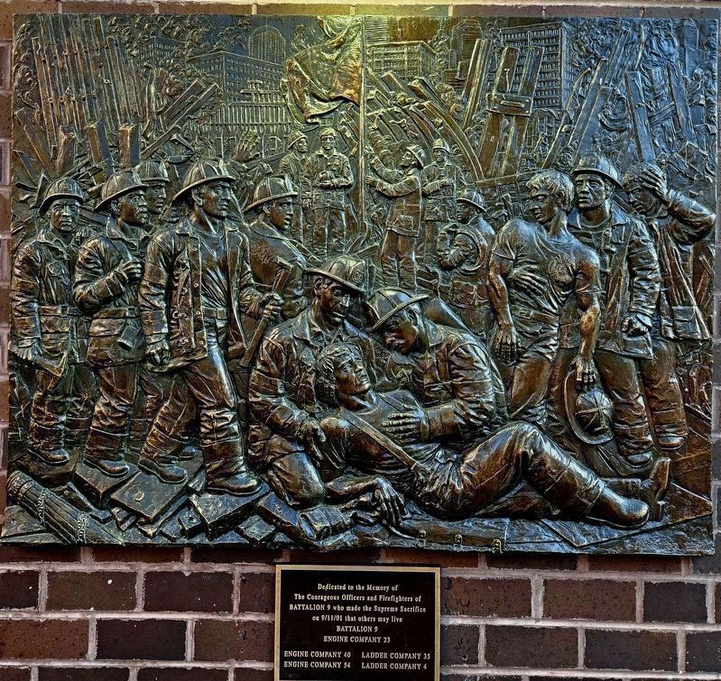 Battalion 9 9/11 Memorial. Click for full size. Battalion 9 9/11 Memorial image. Click for full size.