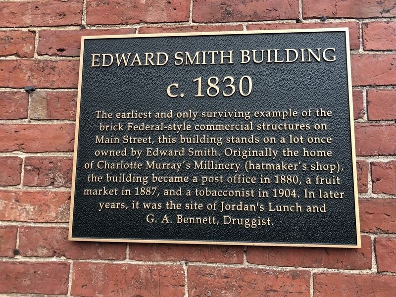 Edward Smith Building Marker image. Click for full size.