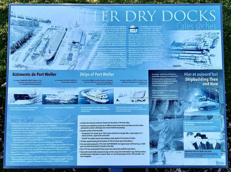 Port Weller Dry Docks Marker image. Click for full size.