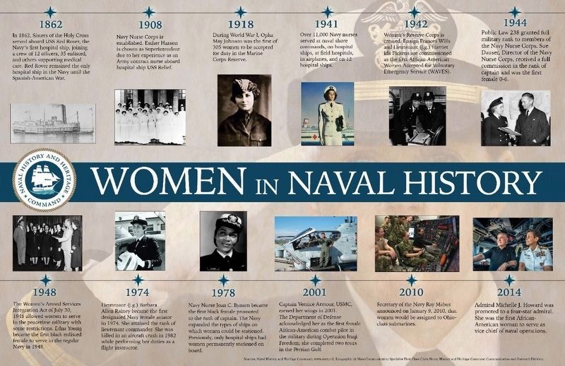Women in the U.S. Navy. Click for more information. Women in the U.S. Navy image. Click for more information.