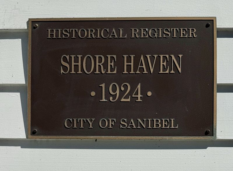 Shore Haven, Historical Register Plaque image. Click for full size.