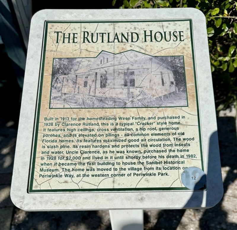 The Rutland House Marker image. Click for full size.