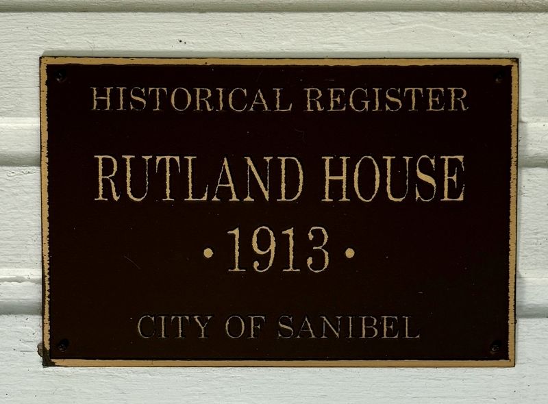 The Rutland House, Historical Register Plaque image. Click for full size.