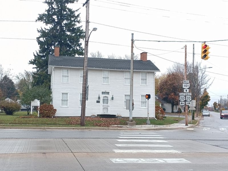 The McPherson House and Marker image. Click for full size.