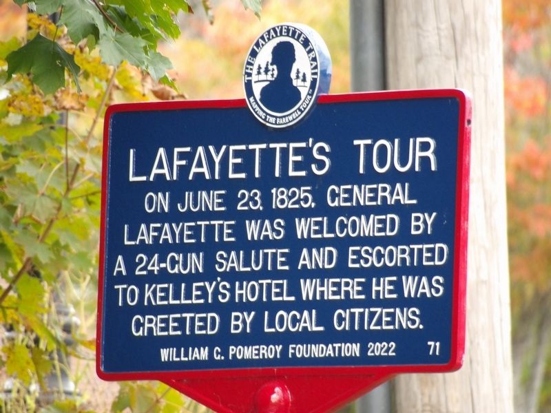 Lafayette's Tour Marker image. Click for full size.